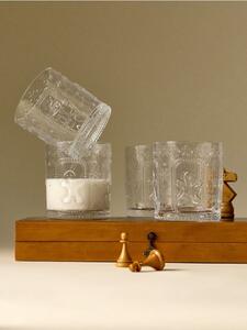 Sinsay - Коледни чаши с релефен десен на джинджифилово човече 4 pack - clear