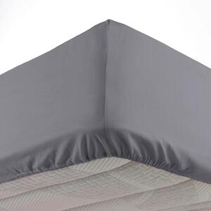 Антрацитен еластичен чаршаф от микрофибър 90x190 cm Oscar – douceur d'intérieur