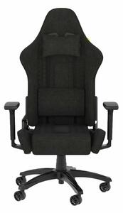 Геймърски стол Corsair TC100, до 120 kg, Class 4 газов амортисьор, 2D регулируеми подлакътници, черен