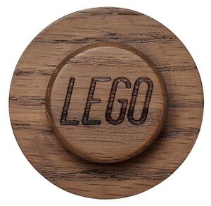 Комплект от 3 куки за стена, изработени от тъмно оцветено дъбово дърво Wood - LEGO®