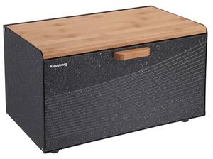 Кутия за хляб Klausberg KB 7464, 35.5х23.5х21 см, два начина на отваряне, черен