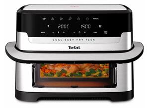 Фритюрник с горещ въздух Tefal Dual Easy Fry Flex EY922DE0, 9 л. вместимост, Extra Crisp технология, 7 програми, 2700W