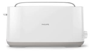 Тостер Philips Long Slot Toaster White (HD2590/00), 8 степени, 2 отделения, автоматично изключване, функция за размразяване, 1030 W, бял