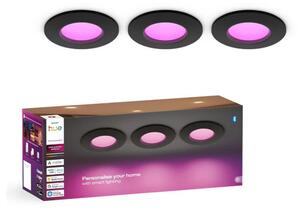 Philips - Комплект от 3 димируеми вградени LED осветителни тела RGBW за баня Hue SLIM LED/8,3W/230V IP44