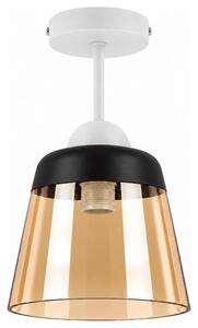 BRILAGI-LED Повърхностно монтиран полилей R GLASS 1xE27/60W/230V Ø 15,5 см бял/опушен бежов