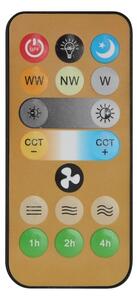 Globo 03625H -LED димируем таванен вентилатор DELORES LED/5W/230V 2700-6500K кафяв+ДУ