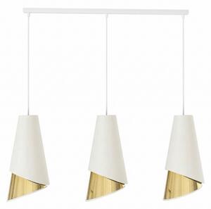Полилей на кабел MODA 3xE27/15W/230V бял/златист