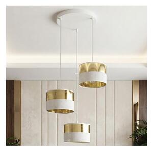Полилей на кабел LUX 3xE27/15W/230V бял/златист
