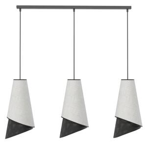 Полилей на кабел MODA 3xE27/15W/230V сив/черен