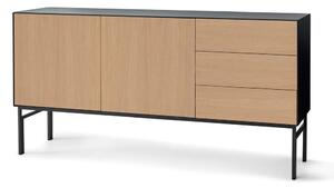 Черен скрин с дъбови врати Edge by Hammel - Hammel Furniture