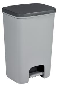 Сиво пластмасово кошче за боклук с педал 40 l Essentials – Curver