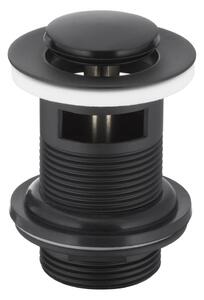 KFA Armatura 660-354-81- Мивка сифон с преливник CLICK-CLACK Ø 6,2 см матов черен