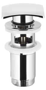KFA Armatura 660-454-00 - Мивка сифон с преливник CLICK-CLACK 7x7 см лъскав хром
