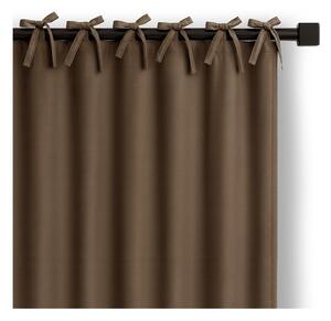 Кафяво затъмняващо перде 140x250 cm Carli Tie – Restilo