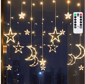 Aigostar - LED външна коледна гирлянда 120xLED/6W/230V/8 функции 3x0,6m IP44 топла бялаDO