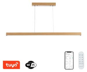 Brilagi - LED димируем полилей на кабел OAK SMART LED/30W/230V Wi-Fi Tuya дъб + дистанционно