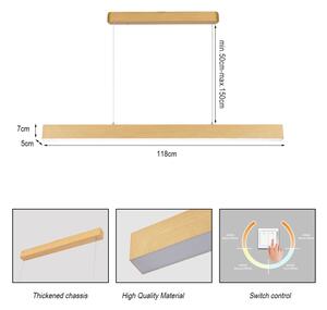 Brilagi - LED полилей на кабел SLEEKLINE LED/40W/230V 3000/4500/6000K декор дъб
