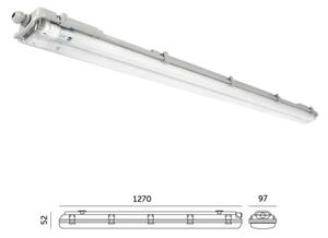 LED техническо осветително тяло за тръбни лампи T8 2xG13/18W/230V 4000K IP65 127 cm