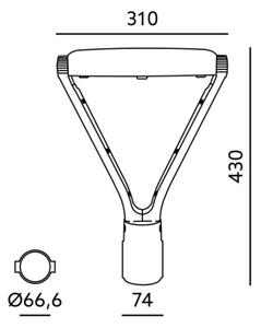 LED улична лампа NEXPARK LED/30/40/60W/230V 3000/4000/6500K IP66