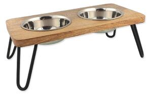 Дървен комплект купички с основа за куче Dog Fantasy – Plaček Pet Products