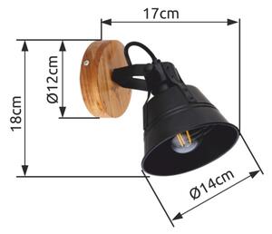 Globo 15466S-1 - Спот аплик GÜNTHER 1xE27/60W/230V