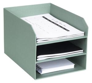Зелен картонен органайзер за докумнети Trey Canvas Paper Laminate – Bigso