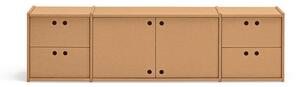 Маса за телевизор в естествен цвят 157x42x40 cm Wally – Teulat