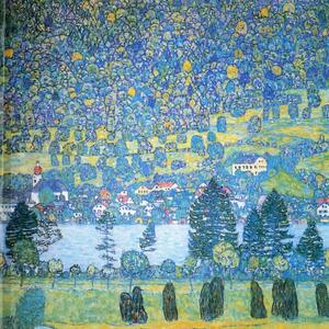 Живопис - репродукция 50x50 cm Lake, Gustav Klimt - Fedkolor