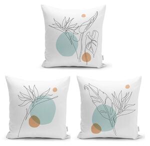 Комплект от 3 калъфки за възглавници Drawing Modern, 45 x 45 cm - Minimalist Cushion Covers