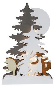 Коледна дървена декорация с LED светлини , височина 44 см Forest Friends - Star Trading