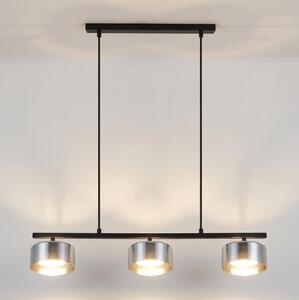 Brilagi - LED Полилей на кабел AURA LUX 3xGX53/30W/230V черно/димчато