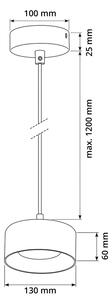 Brilagi - LED Полилей на кабел AURA LUX 1xGX53/30W/230V черен/златен