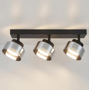 Brilagi - LED Точково осветително тяло AURA LUX 3xGX53/30W/230V черно/опушено