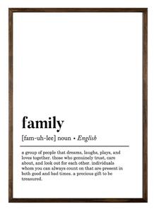 Плакат 50x70 cm Family - Wallity