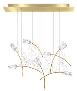 Висяща осветителна система цветя SLAMP TULIP с овална основа, 7x3,2W, 3000K, 3150LM