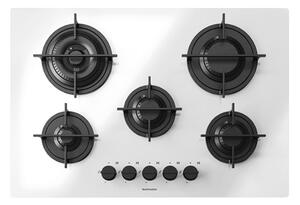 Вграден газов котлон BARAZZA Mood, 4+1 зони, 75 см, бял