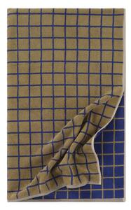 Зелена/синя памучна хавлиена кърпа 90x150 cm Grid – Jotex