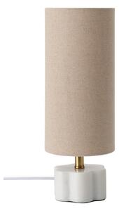 Бяла/бежова ленена настолна лампа (височина 33 cm) Joline – Ellos Home