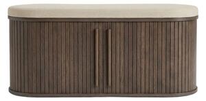 Подплатена пейка в тъмно естествен цвят Meta – Unique Furniture