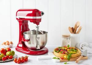Планетарен миксер KitchenAid Artisan 5KSM185PSEER, 300W, 4.8L, червен