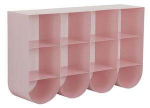 Розов стоманен висящ стелаж за обувки 120x70x30 cm Waway – Jotex