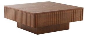 Тъмнокафява масичка за кафе от МДФ 90x90 cm Furuvik – Jotex