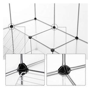 Заграждение за домашни любимци, Songmics, Бяло, LPC004W01, 143 x 108 x 92 см
