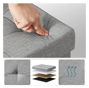 Складово пространство тип пейка, Songmics, 110 x 38 x 38 см, 120 Л, LSF77G, Сив