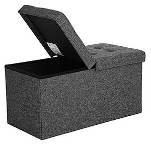Кутия за съхранение, Songmics, 80L, 300 Kg, LSF46GYZ, 76 x 38 x 38 cm