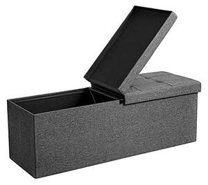 Кутия за съхранение, Songmics, LSF76GYZ, Сива, 300 кг, 110 x 38 x 38 см