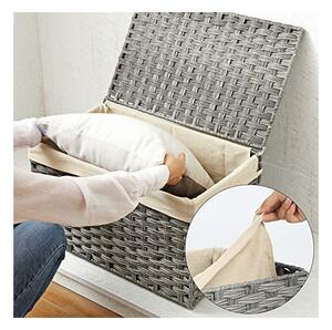 Кутия за съхранение, Songmics, RST56WG, 65 L, 55.5 x 34 x 34 см