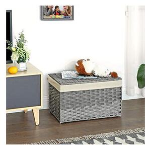 Кутия за съхранение, Songmics, RST56WG, 65 L, 55.5 x 34 x 34 см