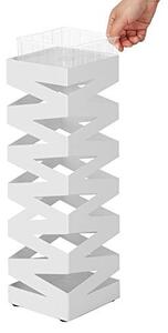 Стойка за чадъри, Songmics, Бяла, 15.5x15.5x49 см
