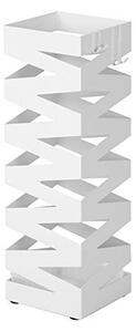 Стойка за чадъри, Songmics, Бяла, 15.5x15.5x49 см
